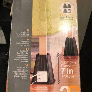 Bed riser with outlets